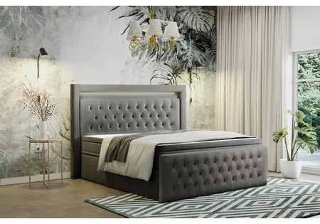 Čalúnená posteľ CESAR 90x200 cm Pravá Béžová