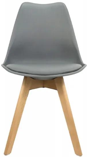 Jedálenské stoličky SCANDI tmavo sivé 4 ks - škandinávsky štýl