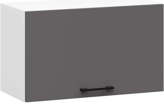 Horná kuchynská skrinka OLIWIA W60OK biela / grafitová / sivá