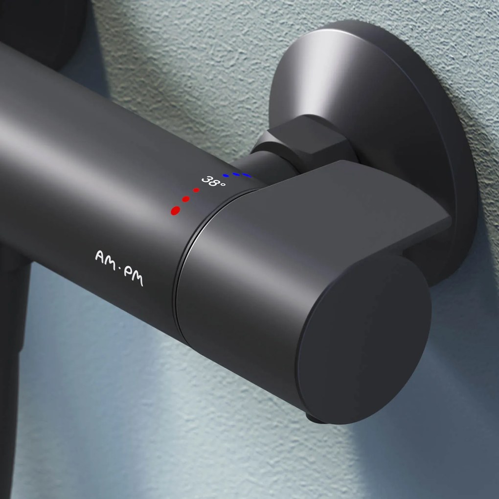 Sprchová batéria AM.PM X-Joy FXA40022 termostat, čierna