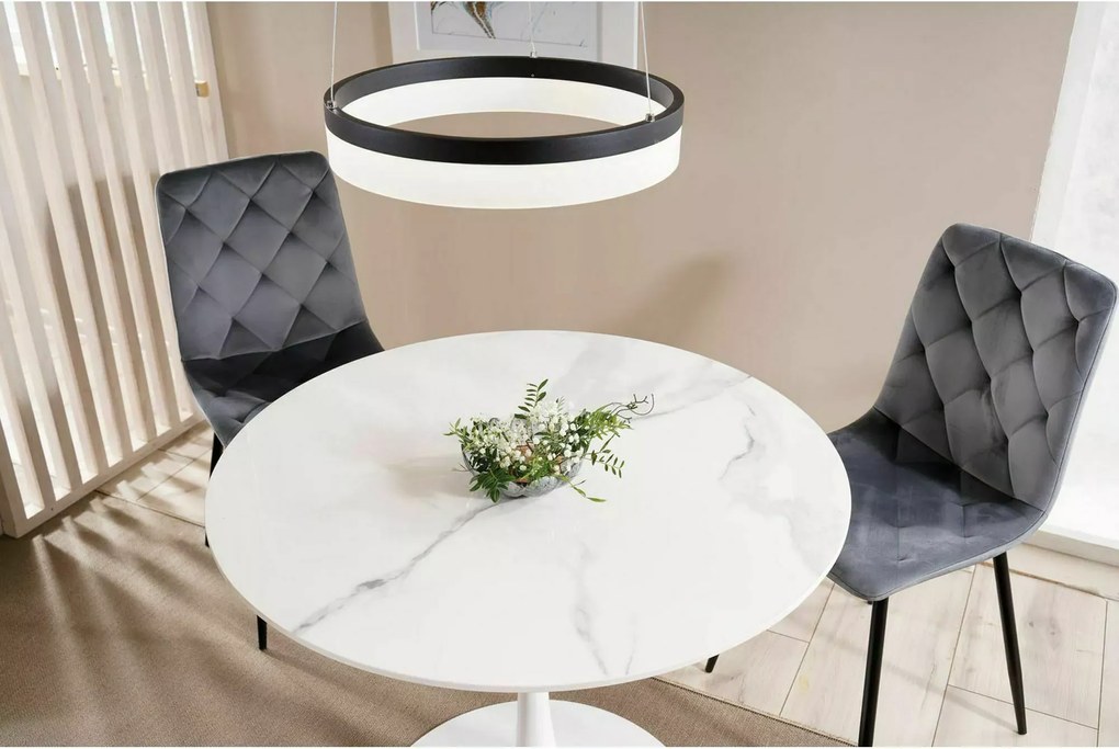 SI Jerry Velvet stolička sivý