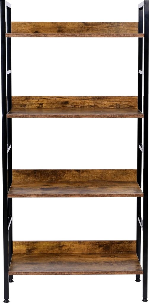 Lofotvý regál VARBERG - kov/drevo