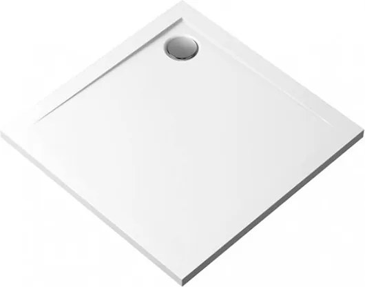 Polimat Štvorcová akrylátová sprchová vanička Geos 80x80 (90x90, 100x100) POLIMAT-Farba: Biela, POLIMAT-Rozmery: 90x90