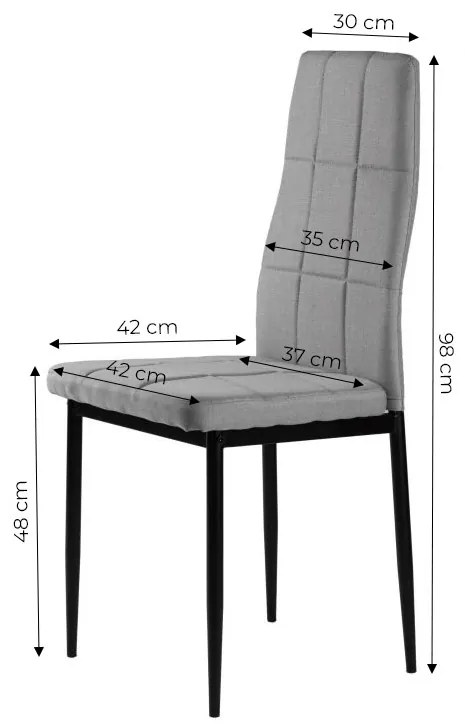 Sada 4 stoličiek do jedálne
