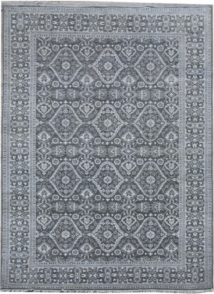 Diamond Carpets koberce Ručně vázaný kusový koberec Diamond DC-HALI B Grey/silver - 365x550 cm