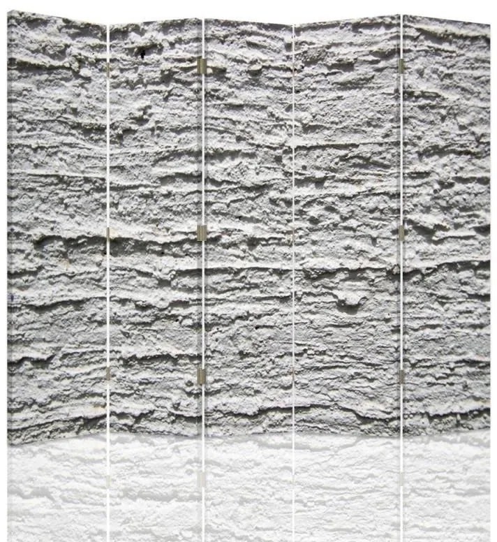 Gario Paraván Sivá omietka Rozmery: 110 x 170 cm, Prevedenie: Otočný paraván 360°