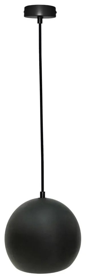 Luster na lanku FLEN 1xE27/40W/230V pr. 20 cm čierna