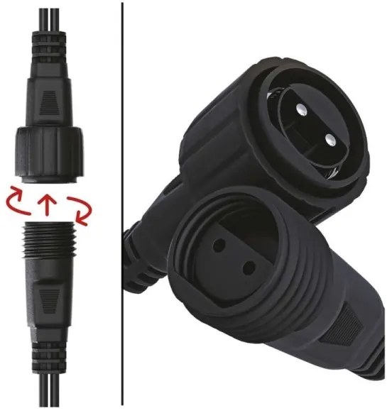 LED Vianočná vonkajšia reťaz 100xLED/15m IP44 studená biela