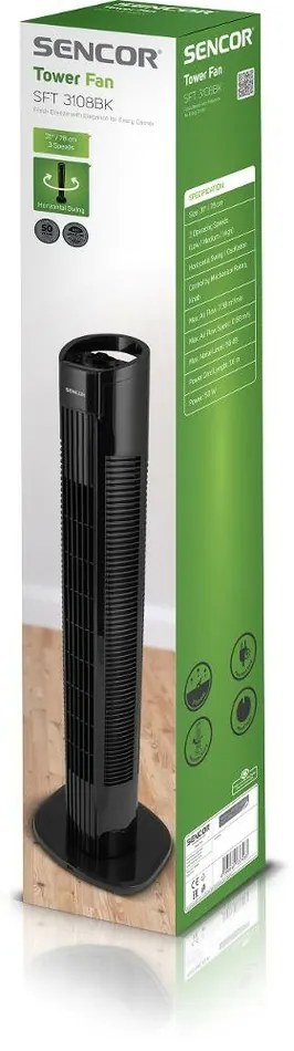 Sencor SFT 3108BK stĺpový ventilátor