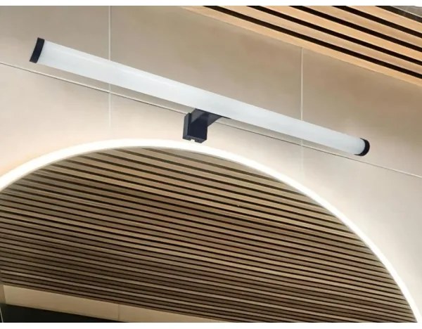LED kúpeľňové osvetlenie zrkadla LED/12W/230V 59,5 cm IP44 čierna