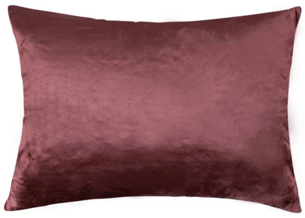 XPOSE® Mikroplyšová obliečka na vankúš - tmavo hnedá 40x60 cm