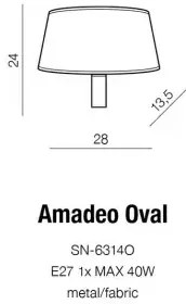 Retro nástenné svietidlo Amadeo E27