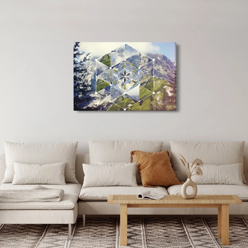 Obraz - Geometrický obrazec (90x60 cm)