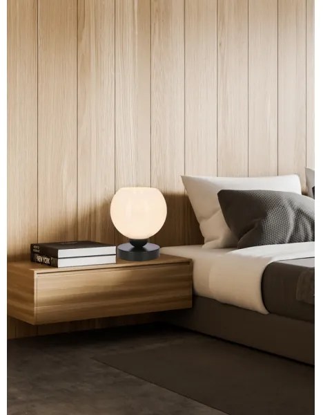 Stolná lampa CALDERA 1xE27/60W/230V čierna