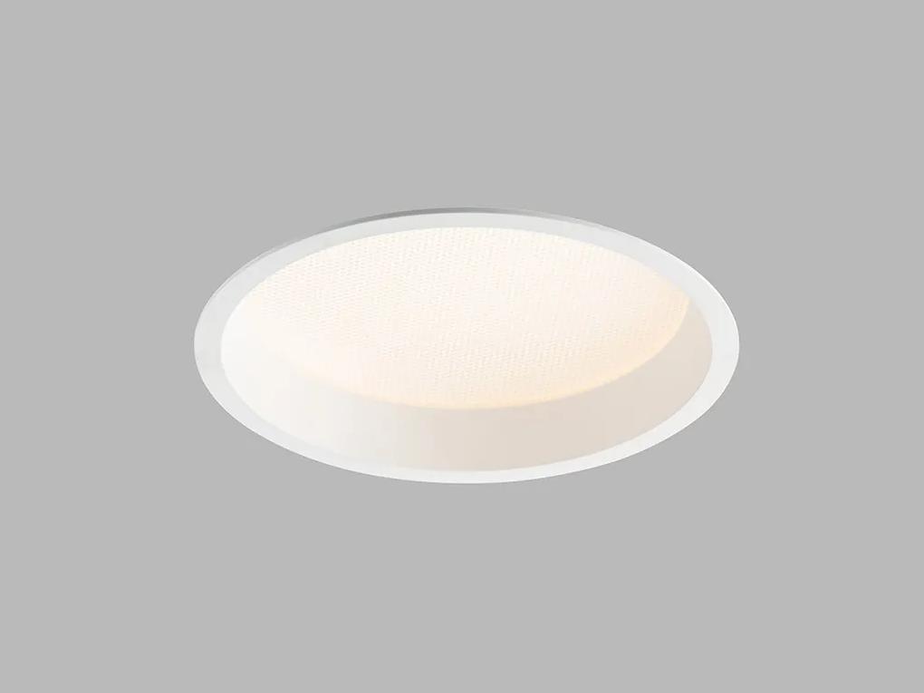 LED2 Zápustné kúpeľňové LED osvetlenie ZETA, 25W, teplá biela, okrúhle, biele, IP44