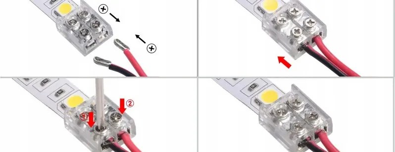 BERGE Konektor pre COB 10mm LED pásky - páskový kábel