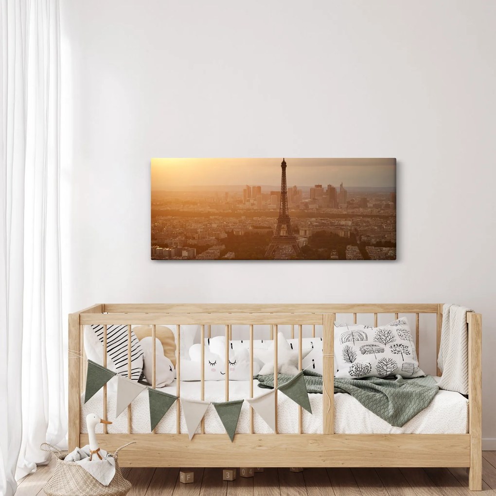 Obraz - Eiffelova veža (120x50 cm)