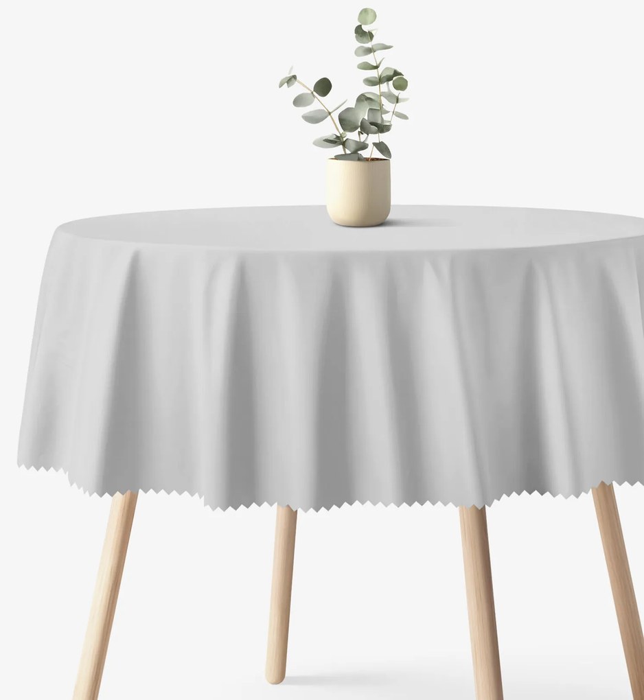 Goldea okrúhly teflónový obrus - sivý Ø 140 cm