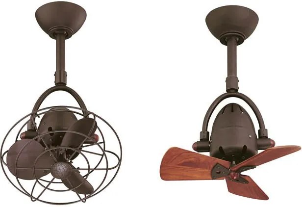 MATTHEWS DIANE DI-5 16“ bronz/drevo Stropný ventilátor