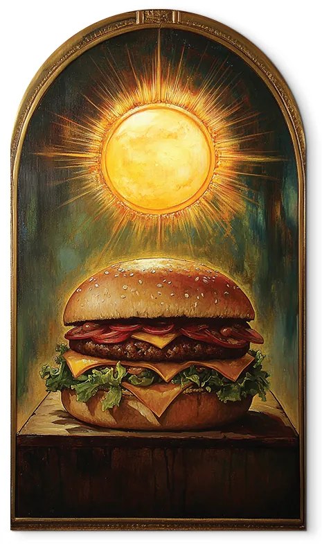 drevko | Obraz na stenu Slávny hamburger 70 x 40 cm