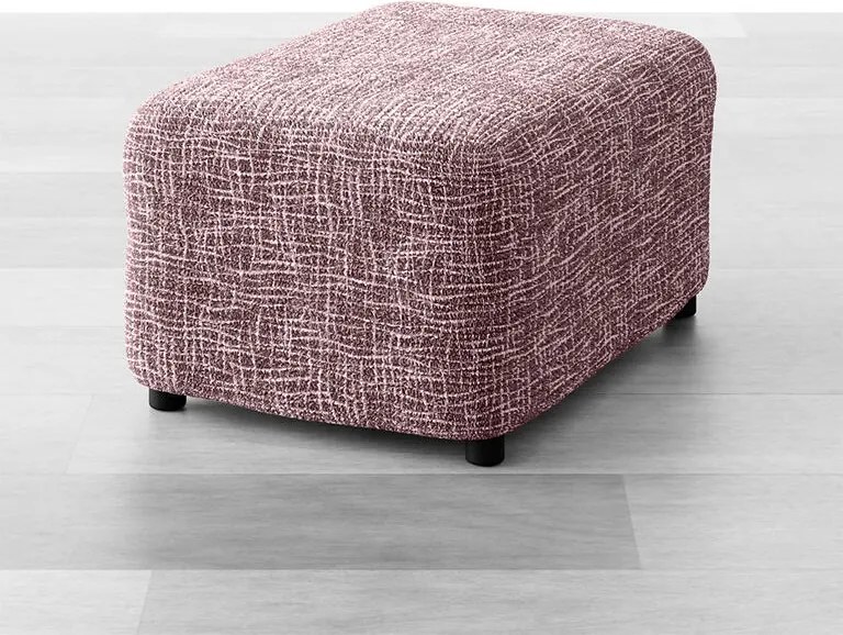 Bielastické poťahy GRAFITI NOVÉ gaštanovo hnedé taburetka (40 x 40 x 40 cm)