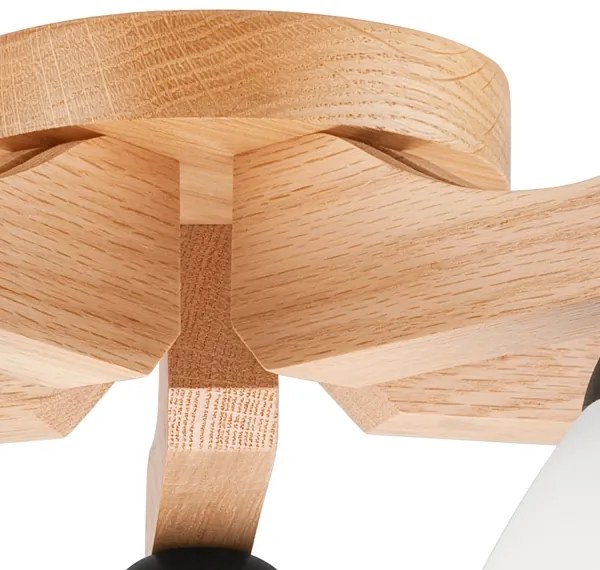 Prisadený luster ADRIANO 5xE27/60W/230V dub