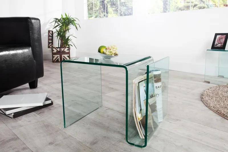Konferenčný stolík Ghost - sklenený 50cm