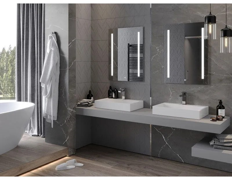 Mexen Remi, LED kúpeľňové zrkadlo s podsvietením 60x80 cm, 6000K, ochrana proti zahmlievaniu, 9804-060-080-611-00
