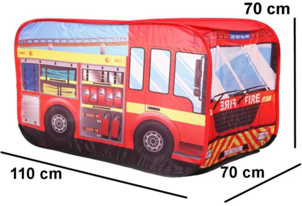 Detský stan na hranie Hasičské auto