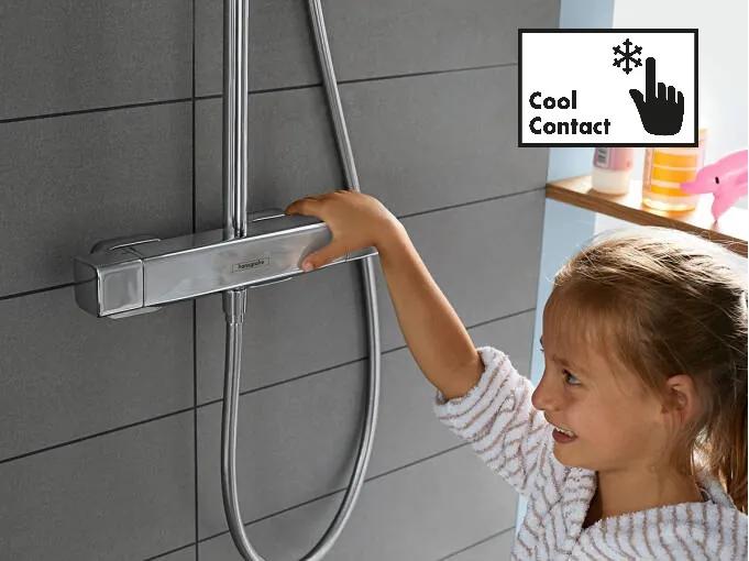 Hansgrohe ShowerTablet Select, vaňová termostatická batéria, matná biela 24340700