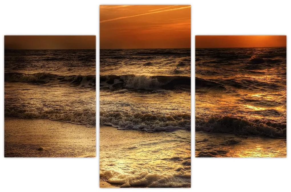 Obraz - Vlny pri pobreží (90x60 cm)