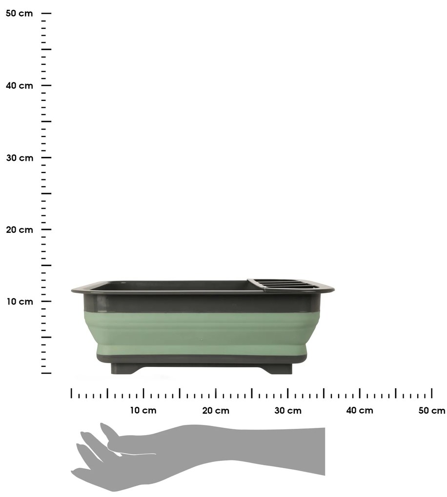 Plastový odkvapkávač na riad Miles, 36,5x12 cm