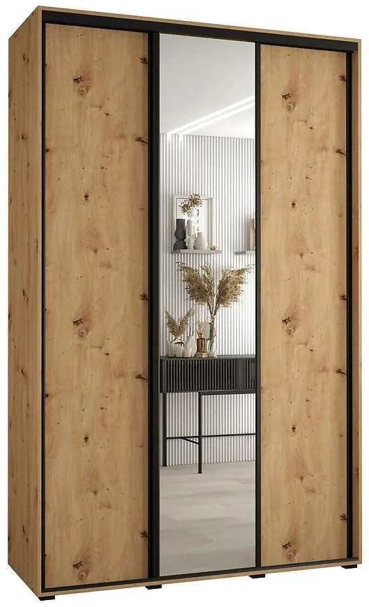 Skriňa 45 Canaris 3 180 artisan/čierna