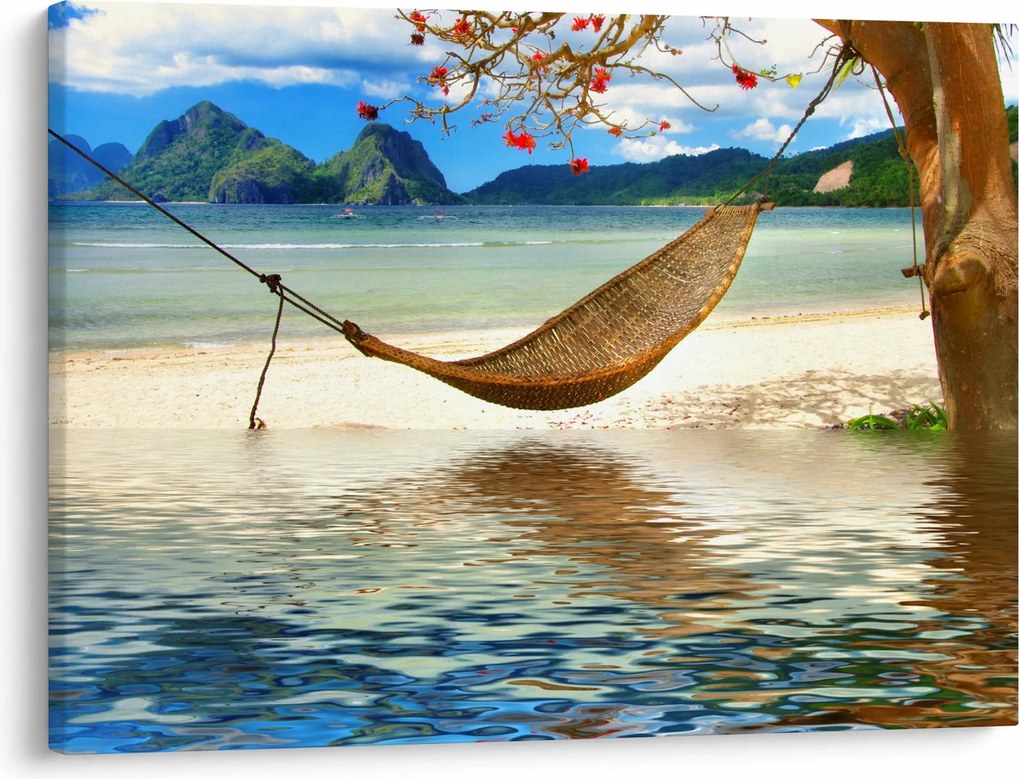 Obraz - Relax na pláži (70x50 cm)