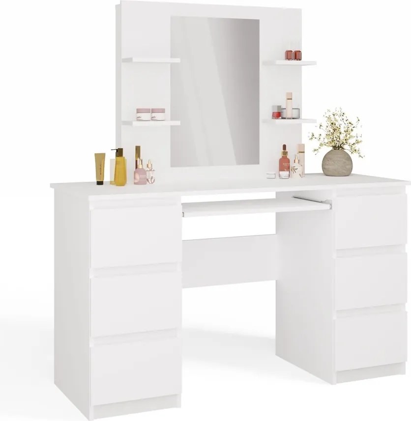 Toaletný stolík Marina Kuba 130 cm biely