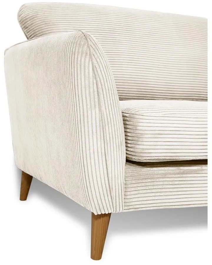 Biela menčestrová pohovka 206 cm Paris – Scandic