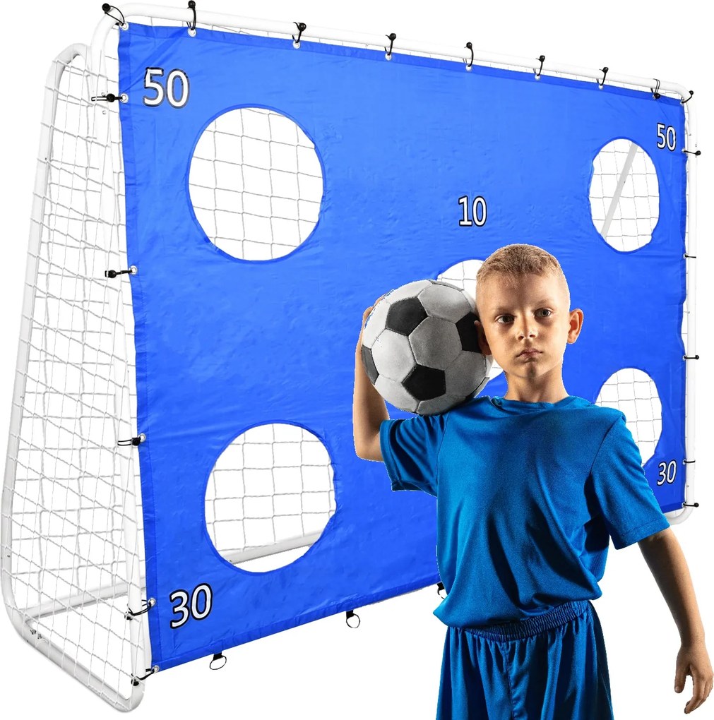 CH Futbalová bránka s cieľovou podložkou - modrá