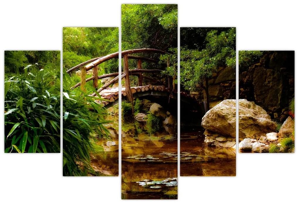 Obraz - Most cez riečku (150x105 cm)