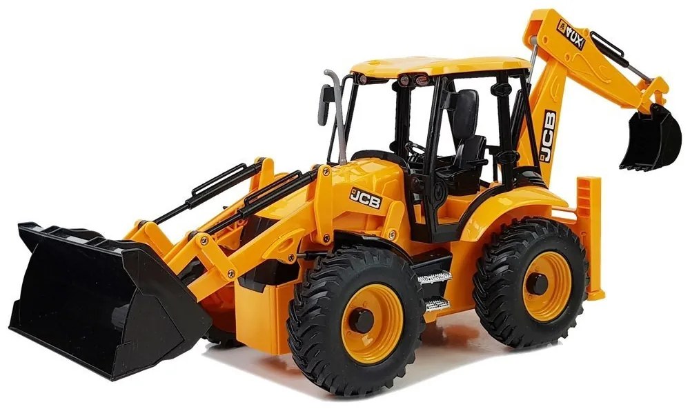 LEAN TOYS Bager s lyžicou a zvukom na diaľkové ovládanie 2,4Ghz 1:20 žlté RTR