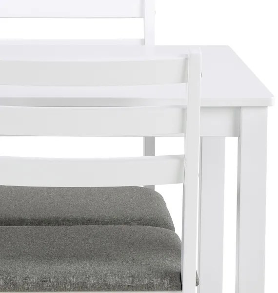 Sada jedálenského stola s 4 stoličkami EMILY, biela