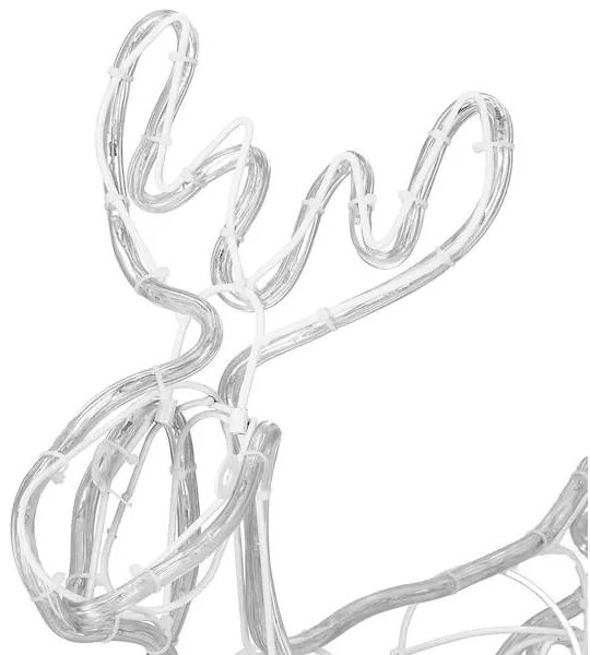 Led sob 130 cm vianočný so saňami, svetelná dekorácia do záhrady SPRINGOS CL1226