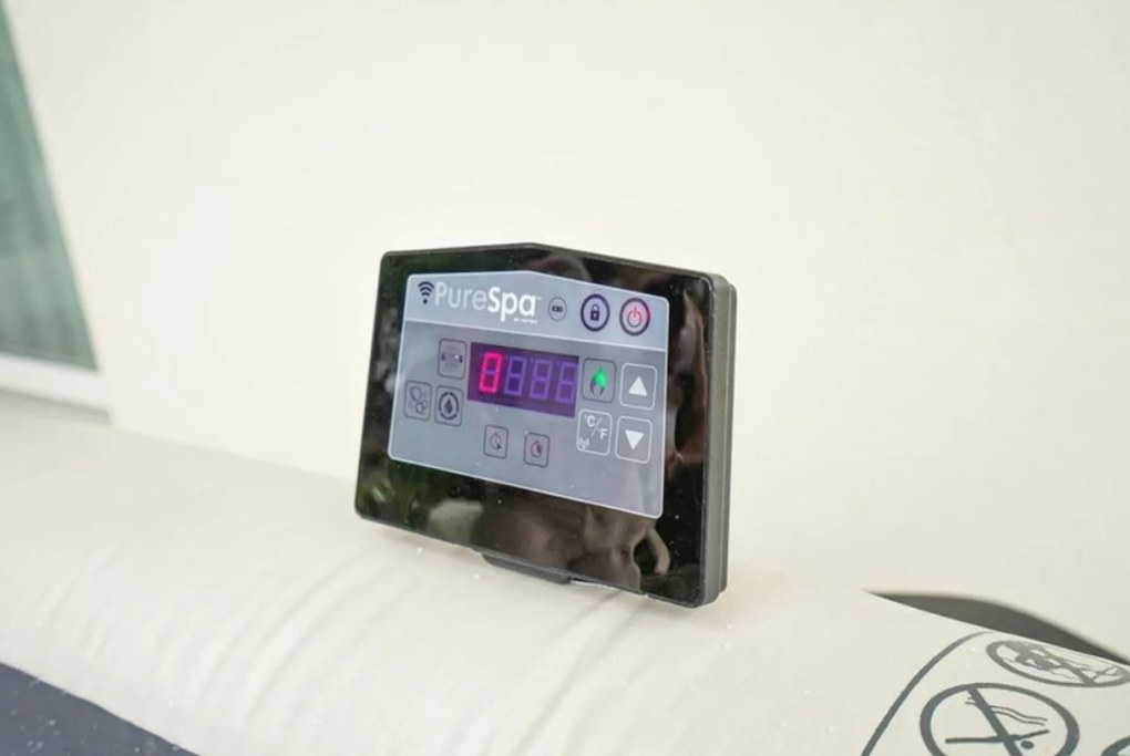 INTEX Pure Spa Bubble Greystone Deluxe vírivka 211 x 71 cm - systém slanej vody 28450