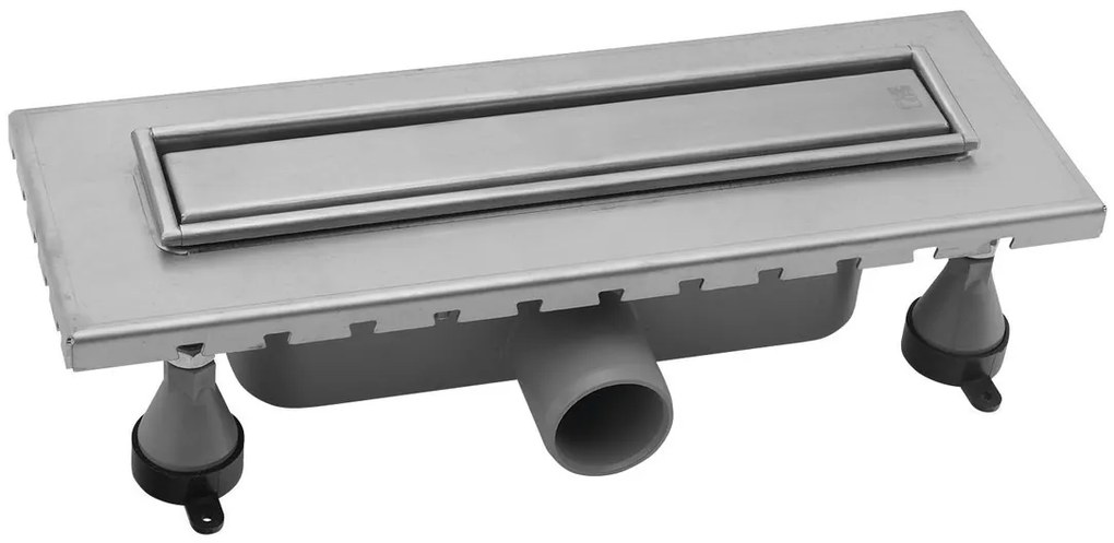 Omp Tea Omp Tea, ESSEFLOW nerezový sprchový kanálik s roštom 380x136x80 mm, 6963.101.8