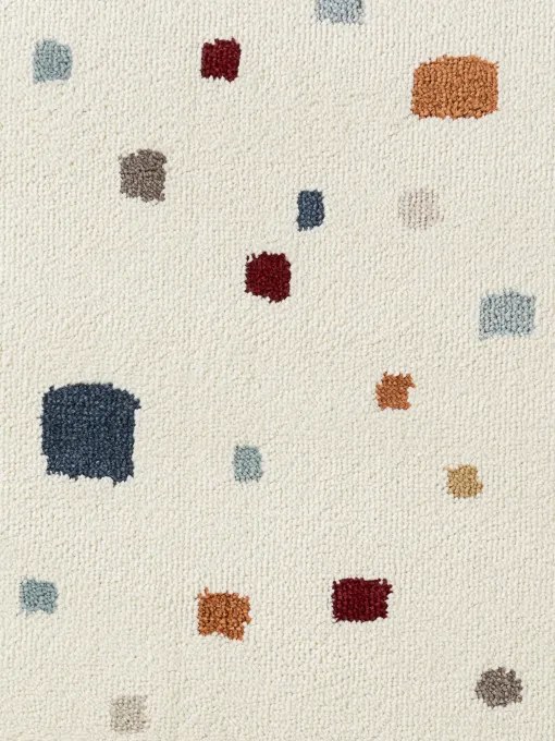 Koberec Hanse Home ADVENTURES RUNNY SQUARES krémový kruh