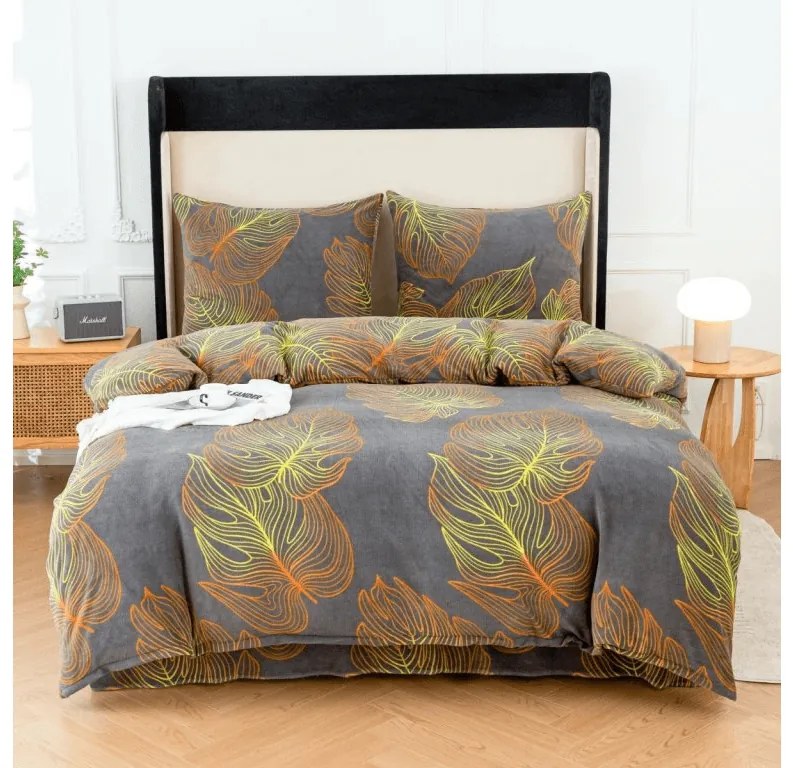 Obliečky mikroplyš TESICA sivá Rozmer obliečky: 70 x 80 cm | 140 x 200 cm