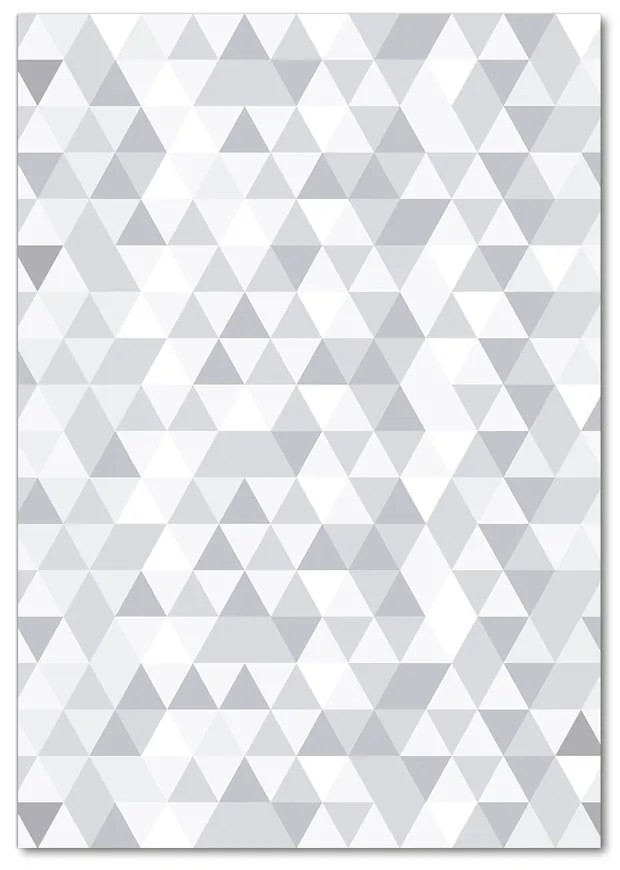 Foto obraz akryl do obývačky Šedé trojuholníky pl-oa-70x100-f-77999938