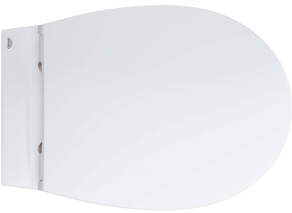 GROHE Bau Ceramic závesné WC Rimless s hlbokým splachovaním, 368 x 531 mm, alpská biela + SoftClose sedátko s poklopom, 39554000 / alpská biela, 39899000