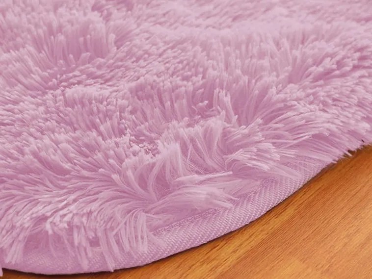 TZ Ružový obdĺžnikový shaggy koberec Lana Rozmer: 160x230 cm