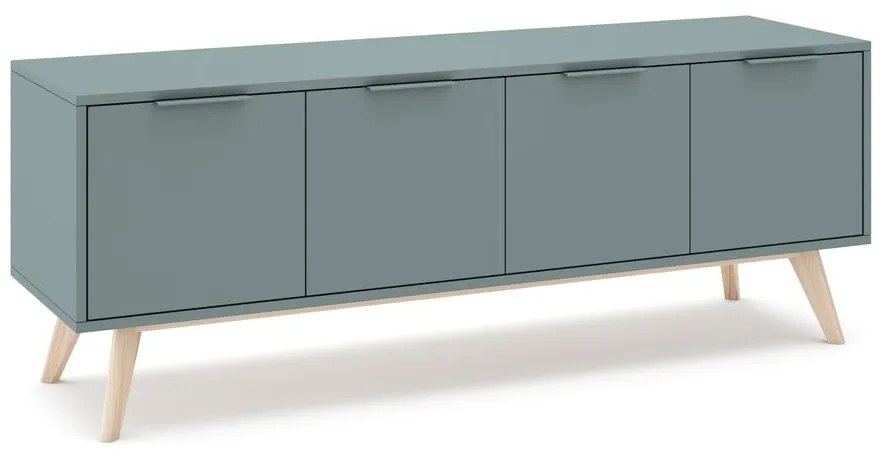 TV stolík sivozelený 140x53x40 cm Pisco – Marckeric