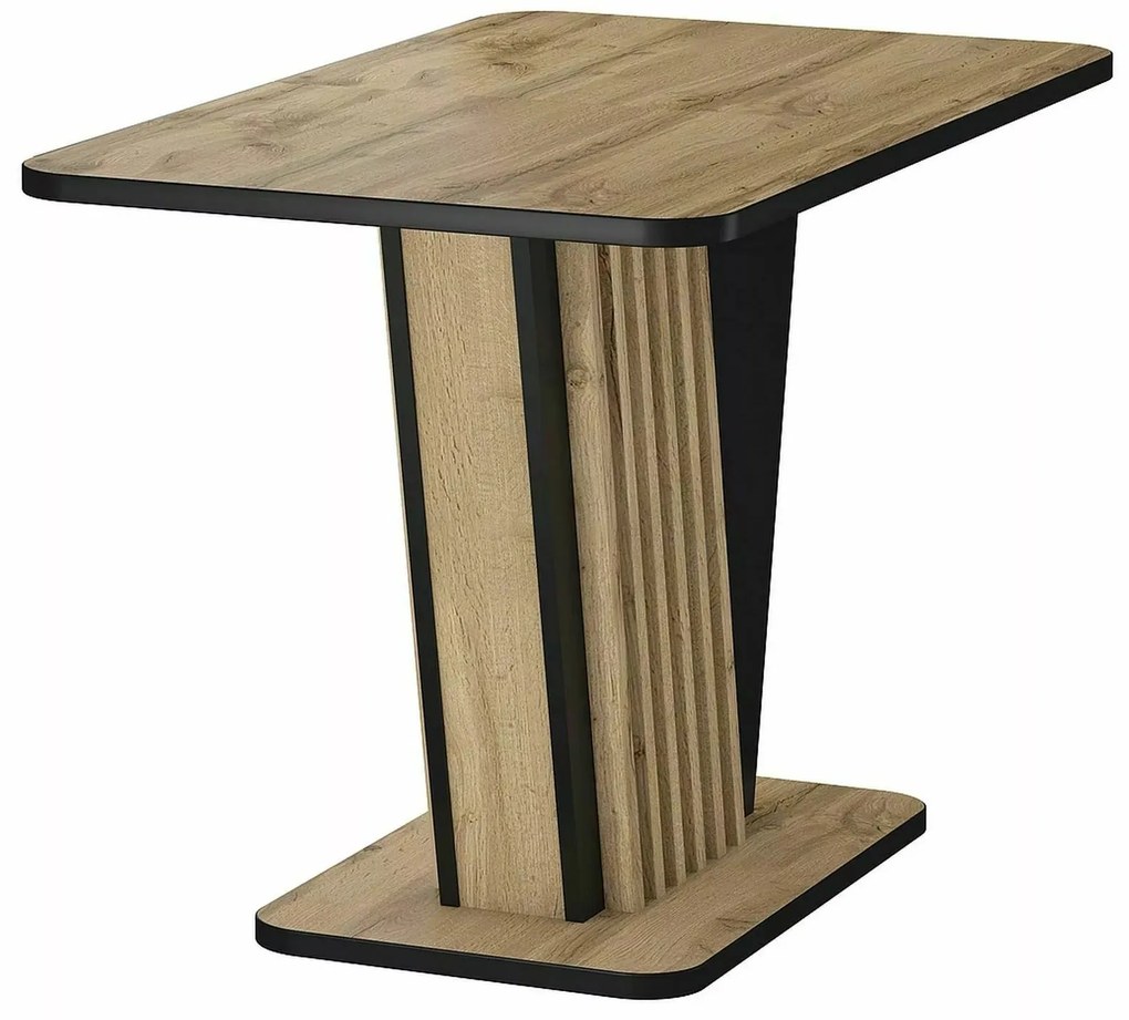 Rozkladací jedálenský stôl Nevio 125/170 cm dub artisan/čierny